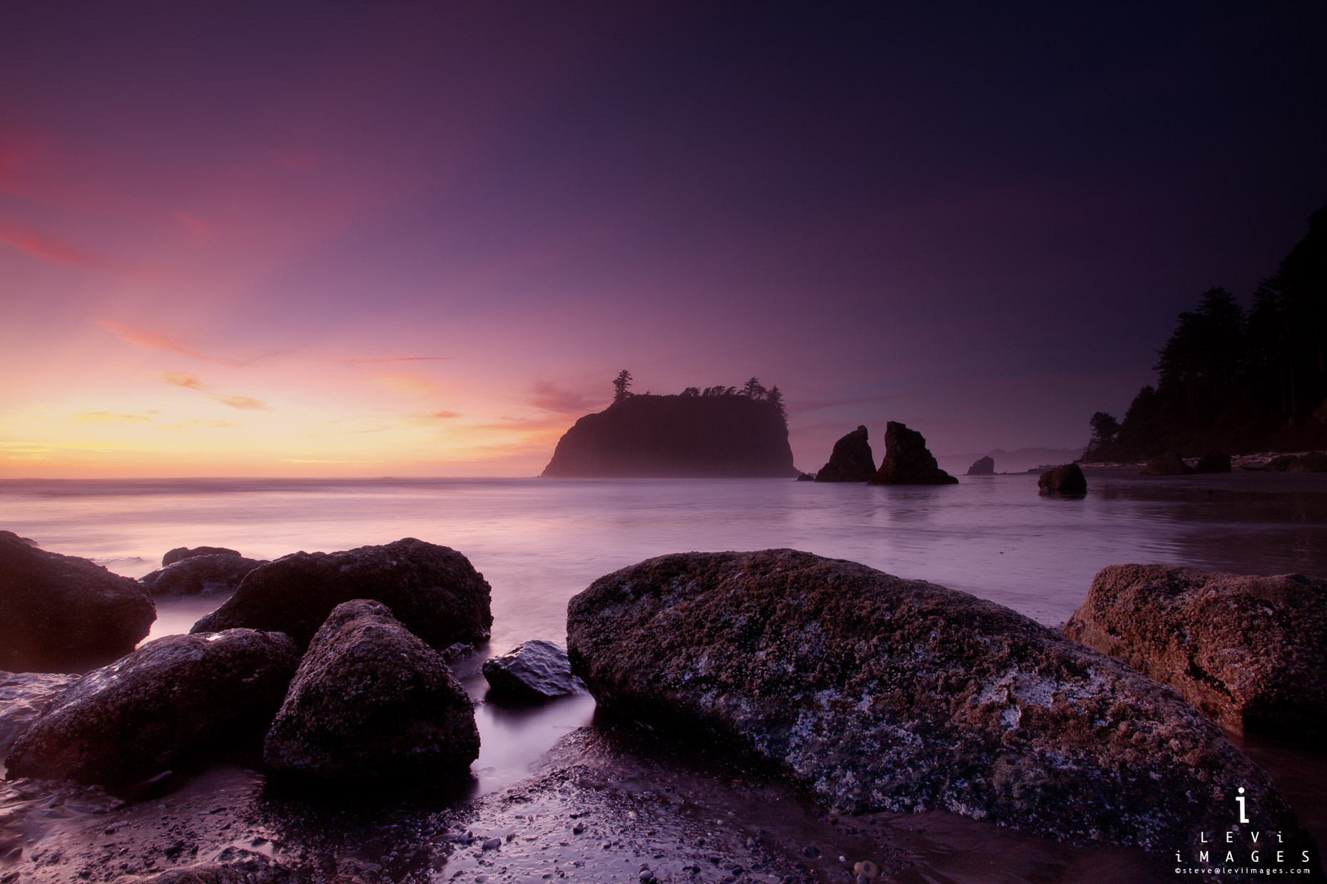 Ruby beach sunset, Washington, USA