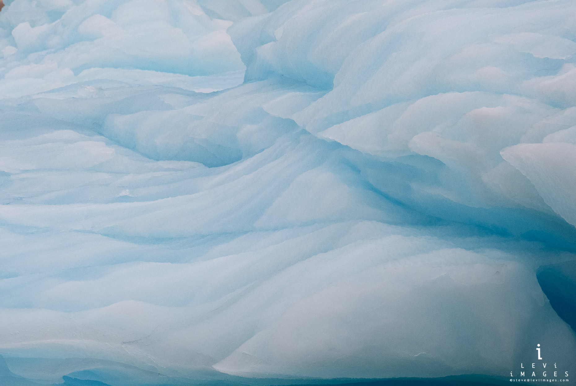 Ice abstract waves. Svalbard, Norway